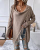 Anita | Einfarbige Winter-Strickjacke