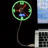 Neuer kreativer USB-LED-Uhrenventilator