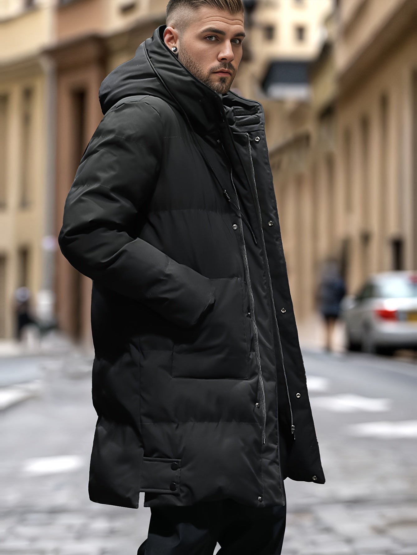 Tom | Warmer Winter-Puffer Mit Kapuze Und Taschen