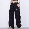 Rifka - Damen Baggy Cargohose mit breiter Tasche