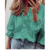 Femke | Chiffon bluse met plüsch