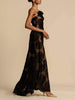 JacquardGlam™ - Die atemberaubende Off-Shoulder Jacquard Maxi-Kleid für müheloses Flair.