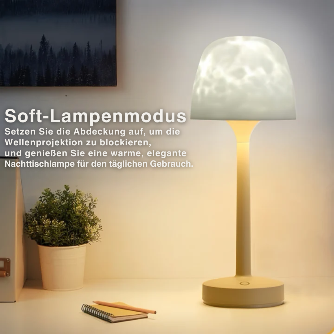 LumiWave™ Dual-Mode Ambient Lampe | sanftes Licht & Wellenprojektion in einem