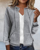 Monique | Lässige Strickjacke mit Taschen und Kordeln