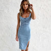 DenimChic™ - Das ultimative Sommerkleid mit einzigartigem Schlitz-Design