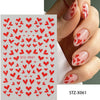Britt | 3D Rote Herz Nagelkunst-Sticker
