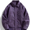 Cas | Herren Casual Kunstlederjacke Mit Klappkragen & Taschen
