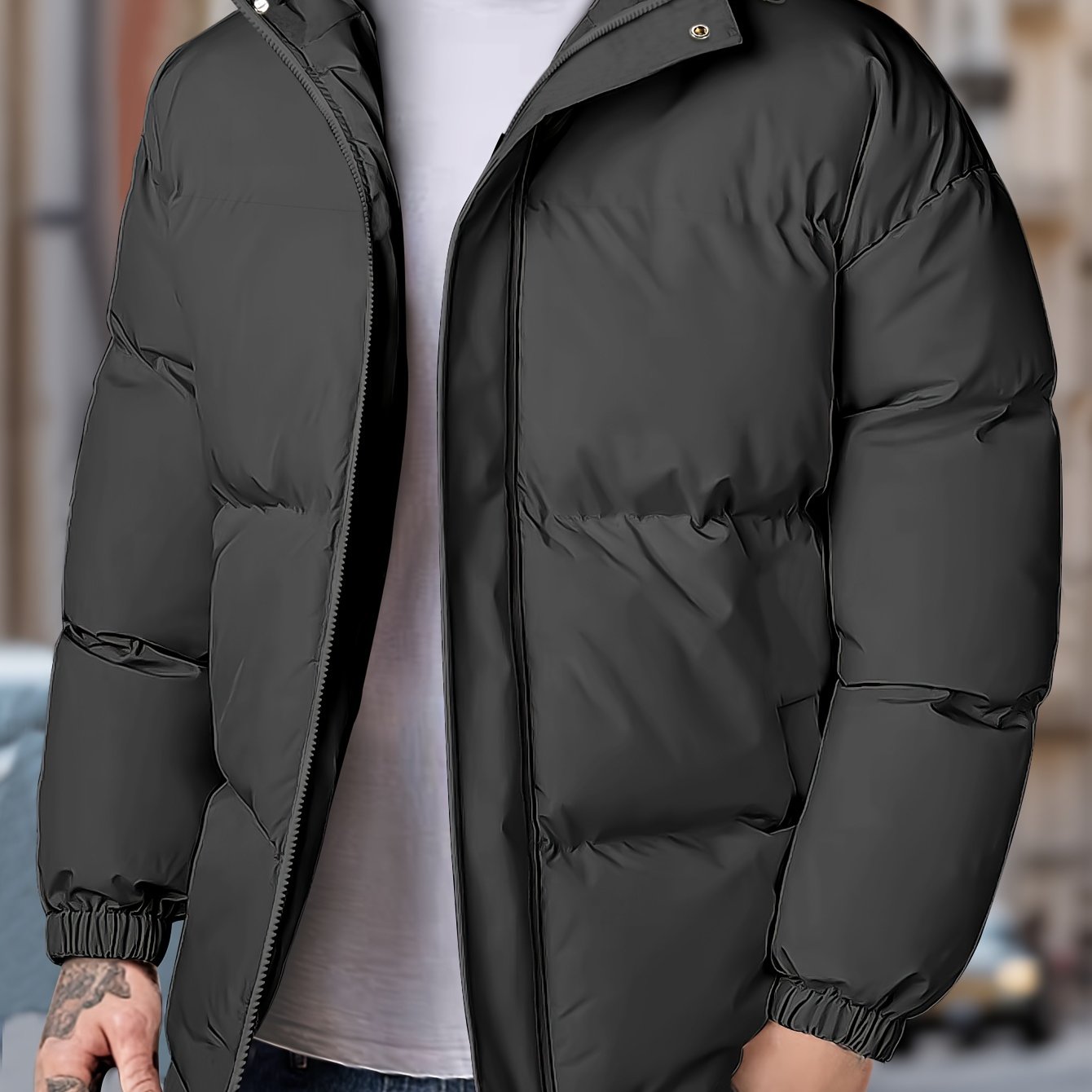 Lars | Warmes Winddichtes Herren-Winterjacke mit Kapuze