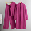 StrickEnsemble™ – Elegantes 3-teiliges Set mit Weste, Cardigan und Hose