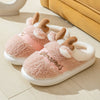 ReindeerCozy™ - Weihnachts-Hausschuhe mit Rentier-Design, weiche und warme Winterpantoffeln.