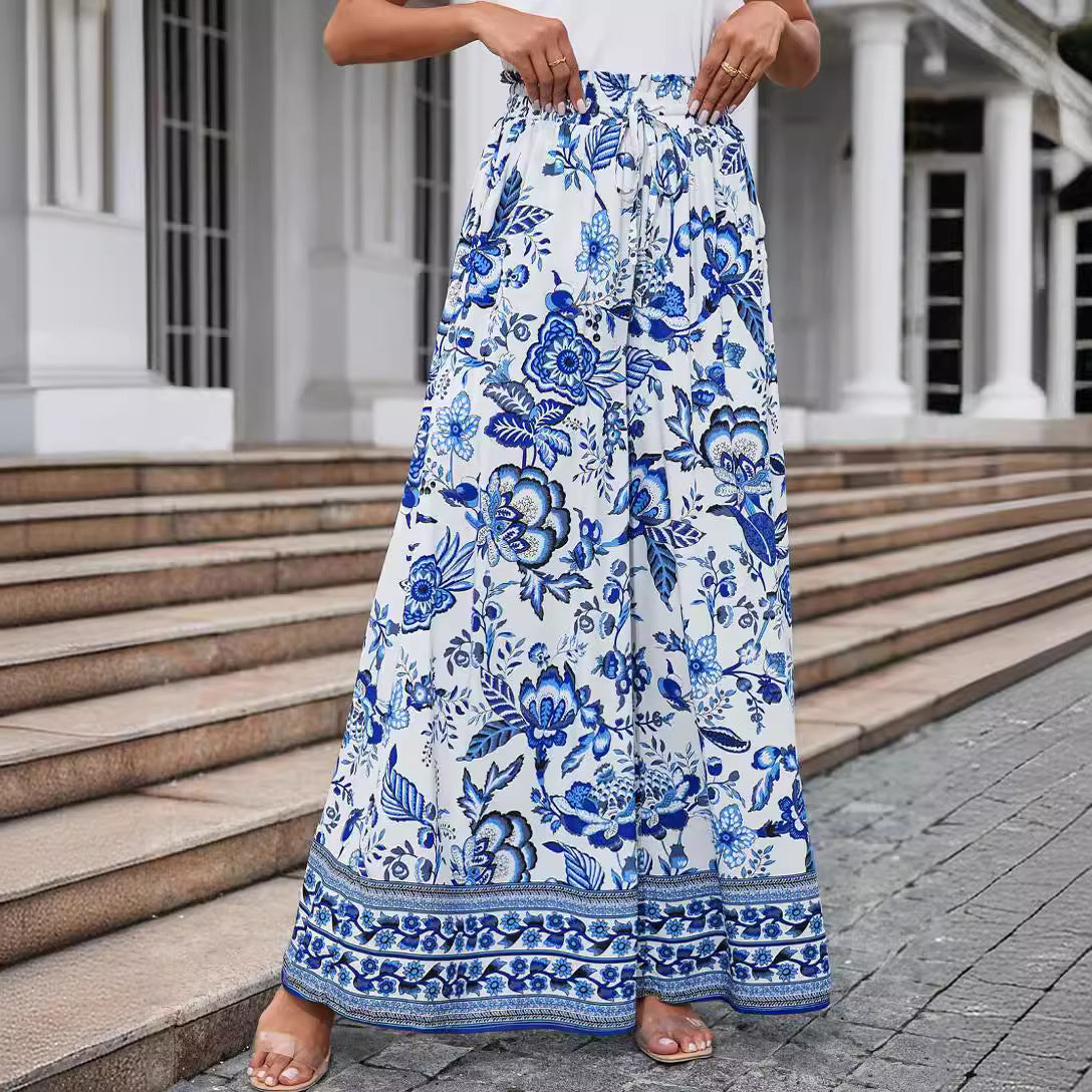 BaliFlow™ – Weit geschnittene Sommerhose mit floralem Print für stilvolle Leichtigkeit!