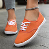Lotte | Bequeme niedrige Canvas-Schnürschuhe