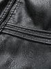 Pim | Herren PU-Lederjacke Mit Reißverschlusstaschen