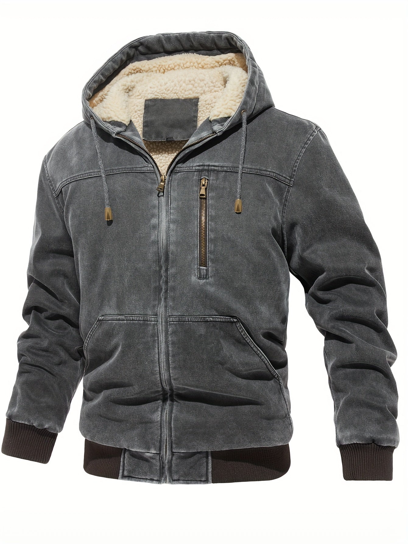 Tom | Abgenutzte Softshelljacke mit Kapuze