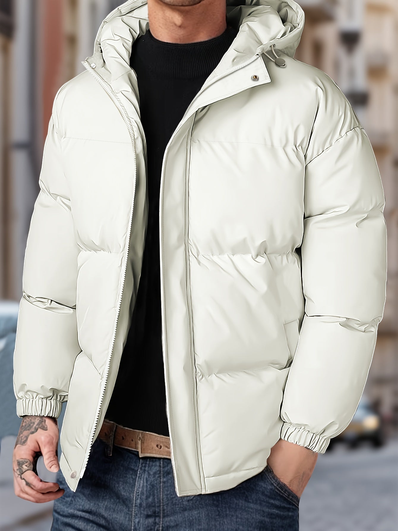 Lars | Warmes Winddichtes Herren-Winterjacke mit Kapuze