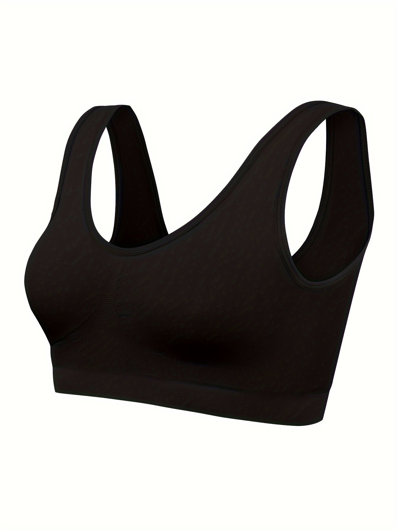 Eva | Set aus 3 einfarbigen Tanktops und nahtlosem Sport-BH