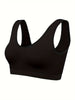 Eva | Set aus 3 einfarbigen Tanktops und nahtlosem Sport-BH