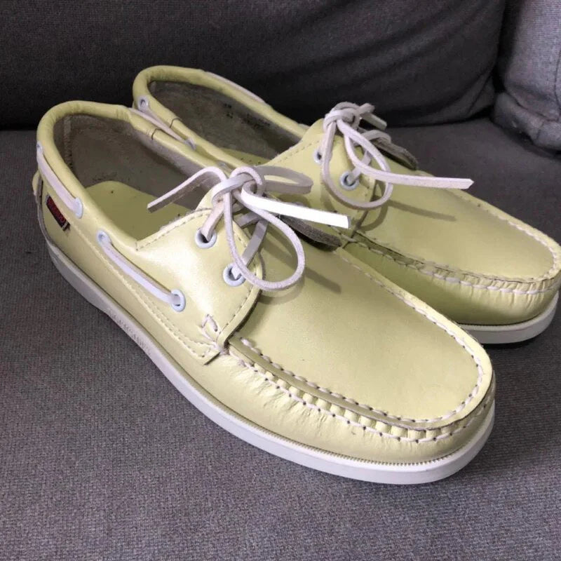 Luuk | Leder-Gummi Bootsschuhe für Herren