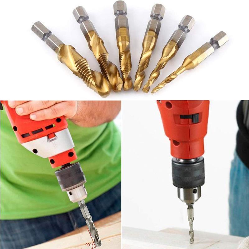 MetricTap Satz™  6-teiliger Gewindebohrer-Satz mit metrischem Gewinde