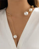 Nina | Clavicule-Kette mit Kunstperle