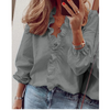 Femke | Chiffon bluse met plüsch