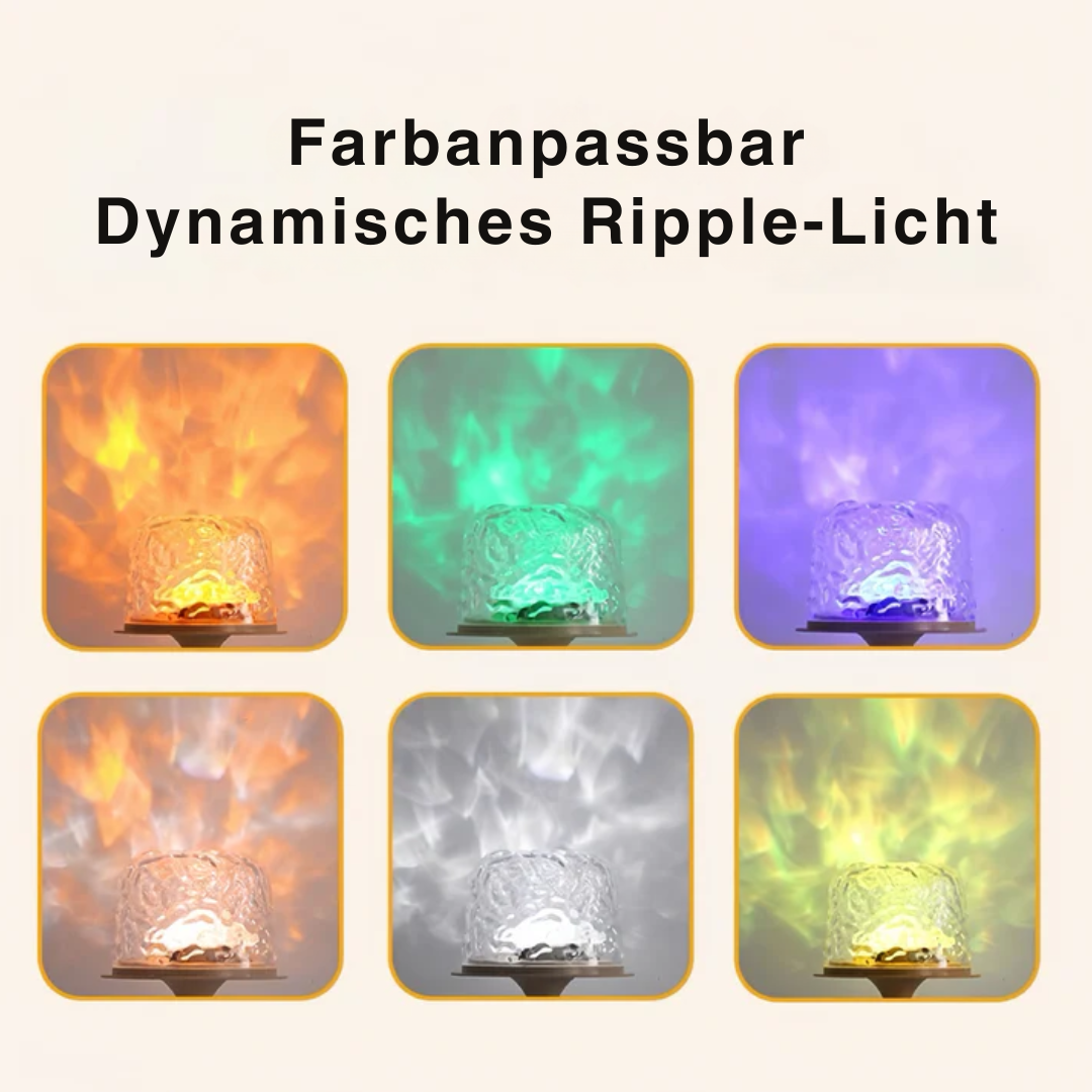 LumiWave™ Dual-Mode Ambient Lampe | sanftes Licht & Wellenprojektion in einem