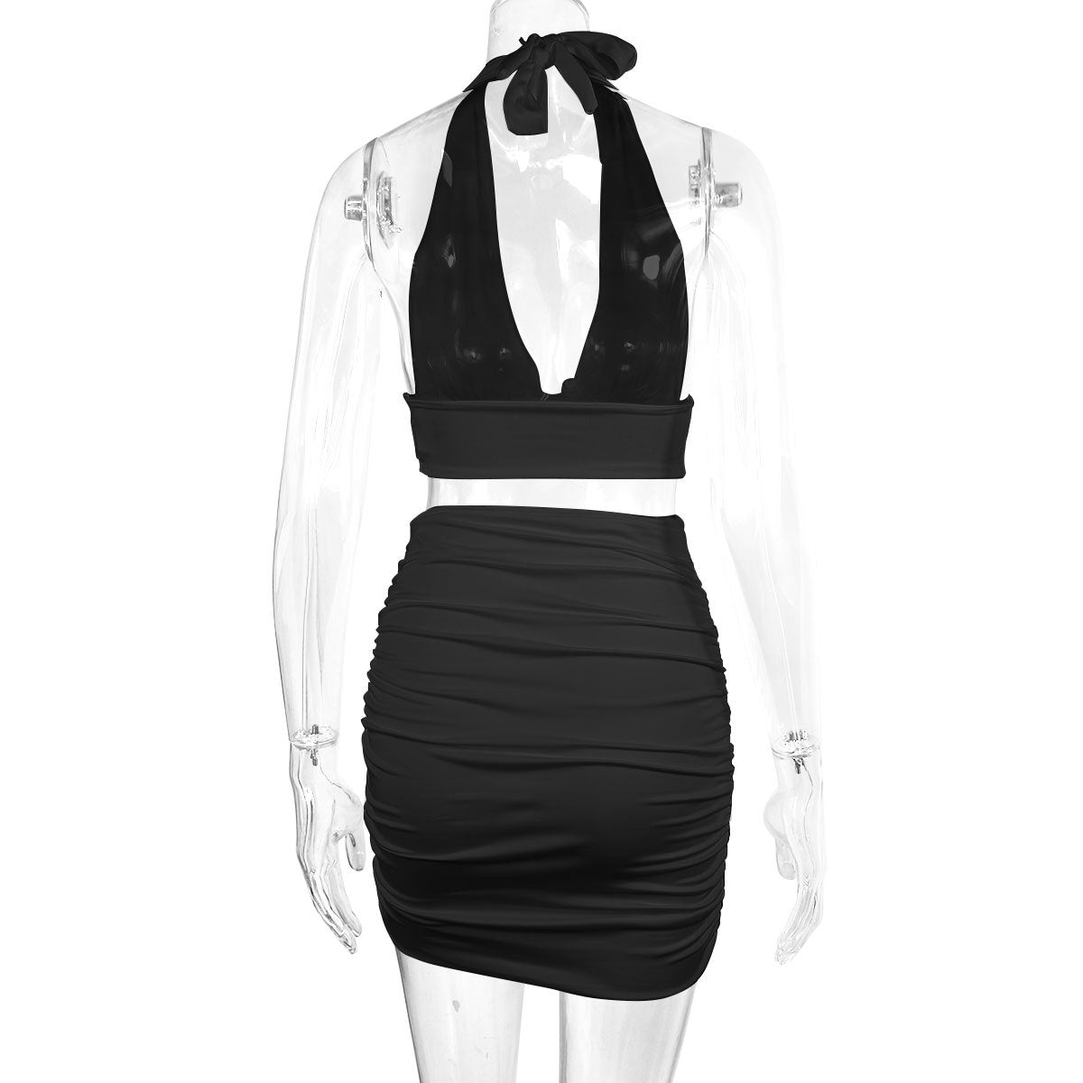 CurveSet™ – 2-teiliges Halter-Top & Minirock-Set für einen sexy Auftritt!