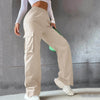 Janlie | Damen Cargohose mit hoher Taille