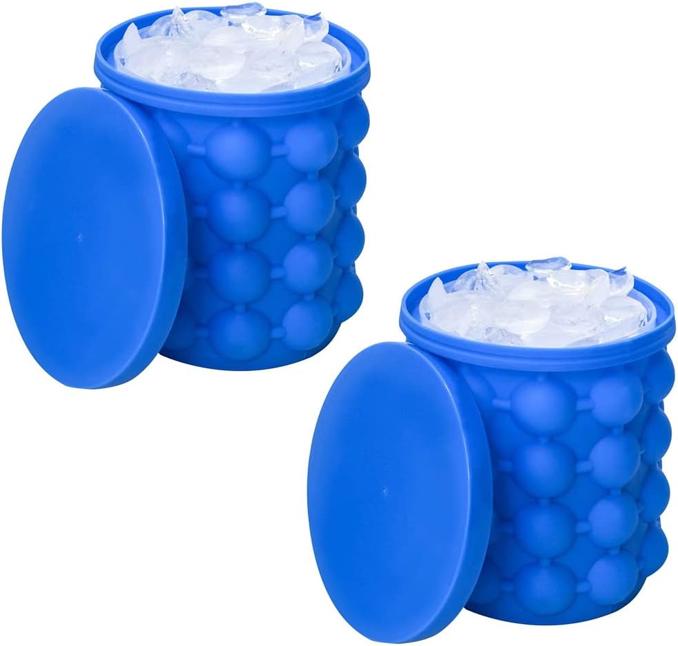 EisGenie™ - Der vielseitige Silikon-Eiswürfelbereiter für perfekt runde Eiswürfel in jedem Getränk.