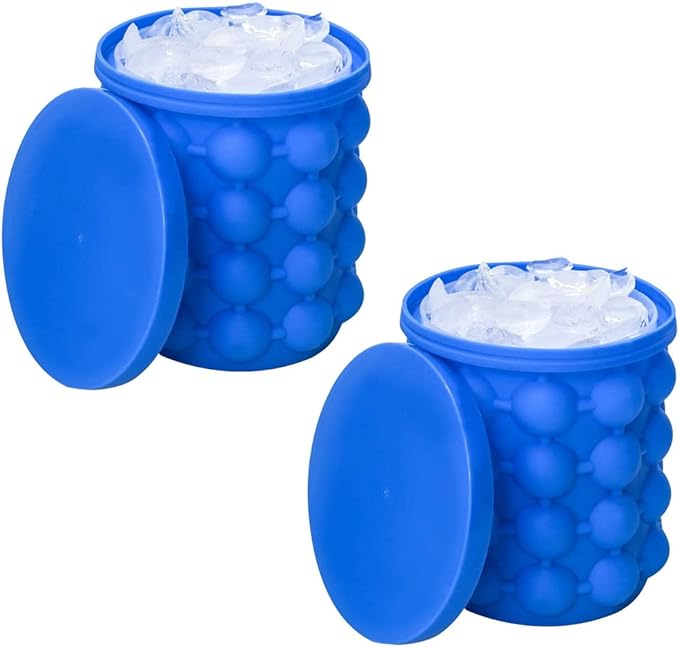 EisGenie™ - Der vielseitige Silikon-Eiswürfelbereiter für perfekt runde Eiswürfel in jedem Getränk.