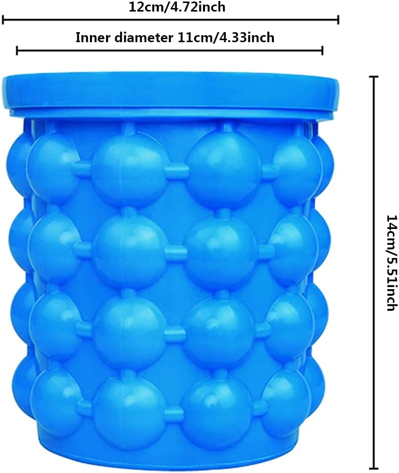 EisGenie™ - Der vielseitige Silikon-Eiswürfelbereiter für perfekt runde Eiswürfel in jedem Getränk.