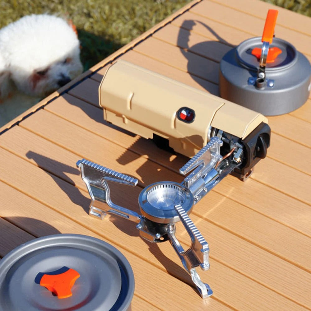 PowerFlame™ - Der leistungsstarke, tragbare und faltbare Gaskocher für Outdoor-Abenteue