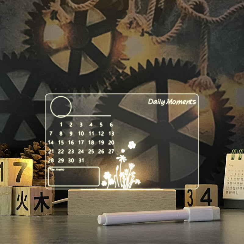 GlowNote™ – Die kreative LED-Nachttischlampe mit beschreibbarem Notizboard