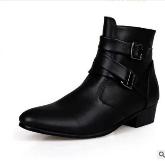 Maxime | Retro Herren-Stiefeletten mit Doppelter Schnallenschließe