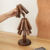 WoodVogue™ Künstlerisches Walnussbaum-Tischsets