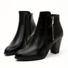 Lotte | Stiefelette mit runder Spitze und klobigem Absatz