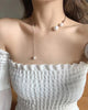 Nina | Clavicule-Kette mit Kunstperle