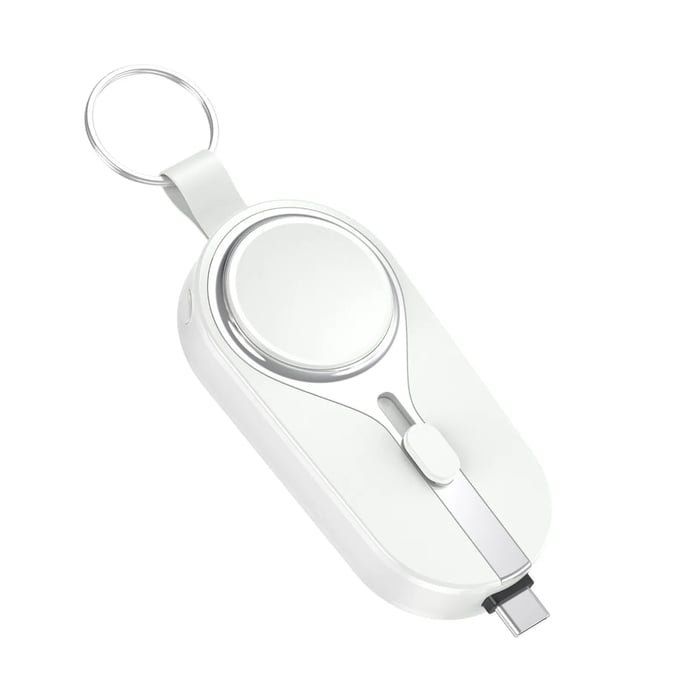 PowerKey™ - Der ultimative Schlüsselanhänger-Powerbank mit kabelloser Ladefunktion.