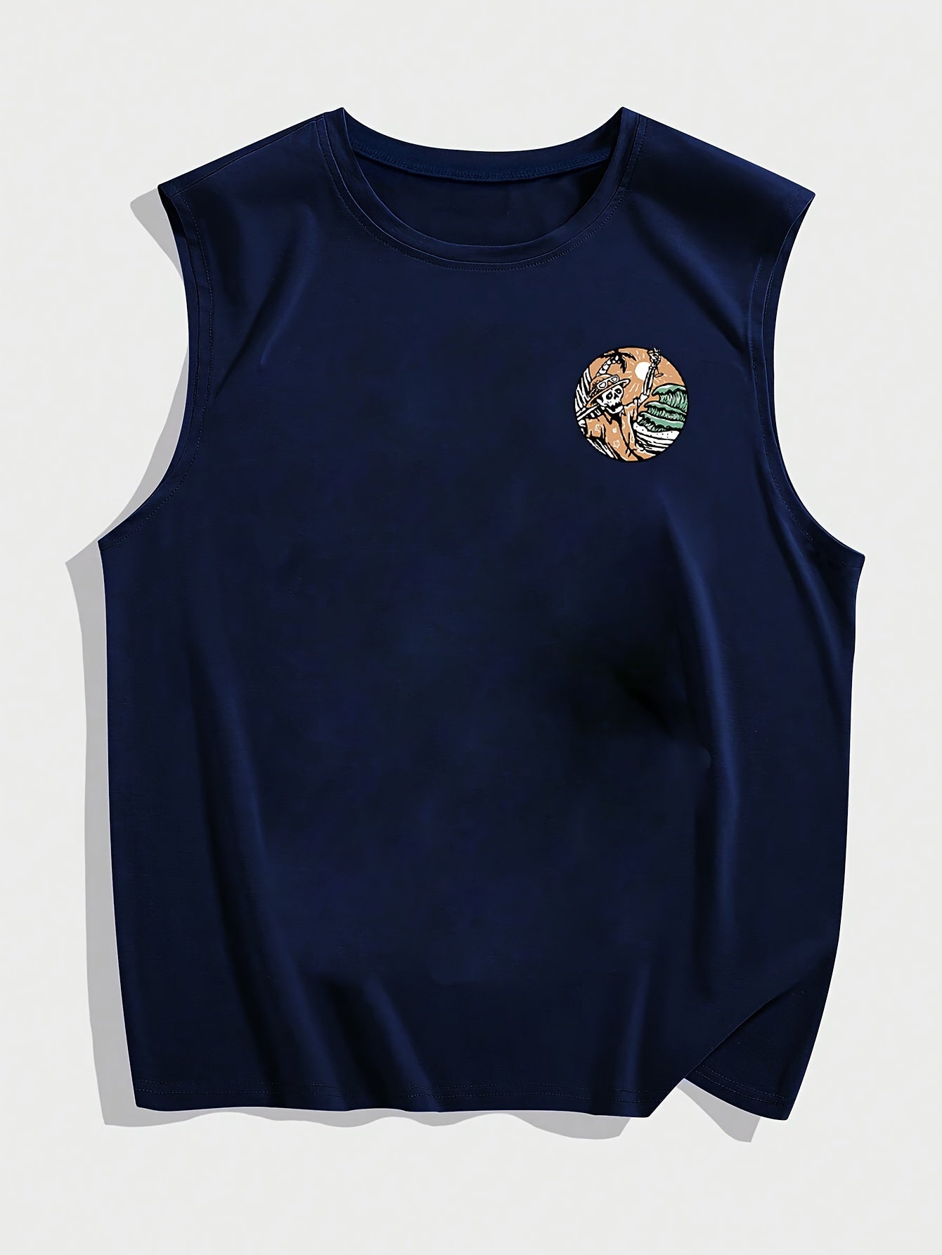 Finn | Dubbelzijdige grafische print heren tanktops