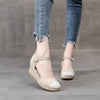 Sophie | Espadrilles mit Knöchelriemen und kontrastierenden Zehenkappen