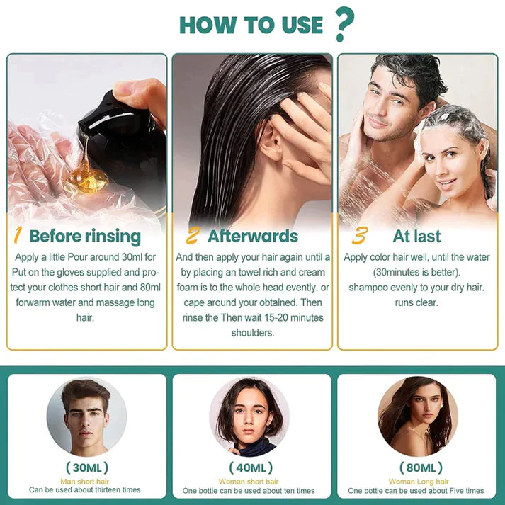 Glowup™  3-IN-1 SHAMPOO ZUM FÄRBEN SCHWARZER HAARE