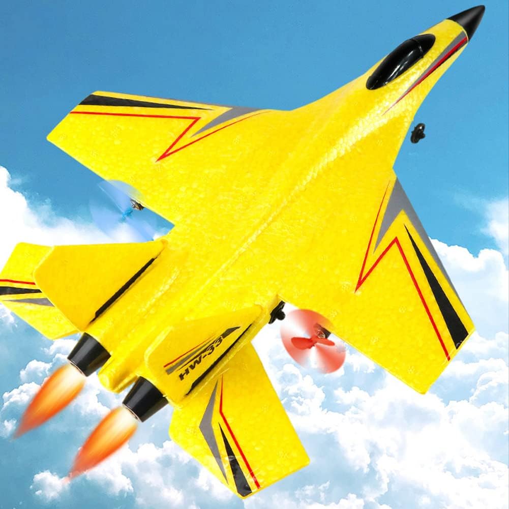 LuftMeister™ - Das ultimative 2-Kanal-Fernsteuerungsflugzeug mit Gyro, Nachtlichtern und 2 Batterien.