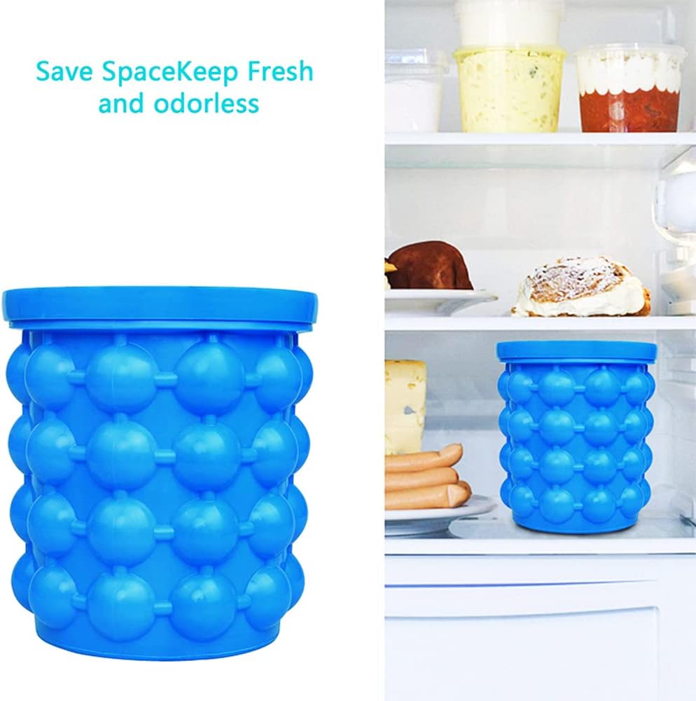 EisGenie™ - Der vielseitige Silikon-Eiswürfelbereiter für perfekt runde Eiswürfel in jedem Getränk.