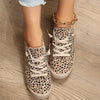Leopard | Leopardenmuster Damen-Turnschuhe mit niedriger Leibhöhe
