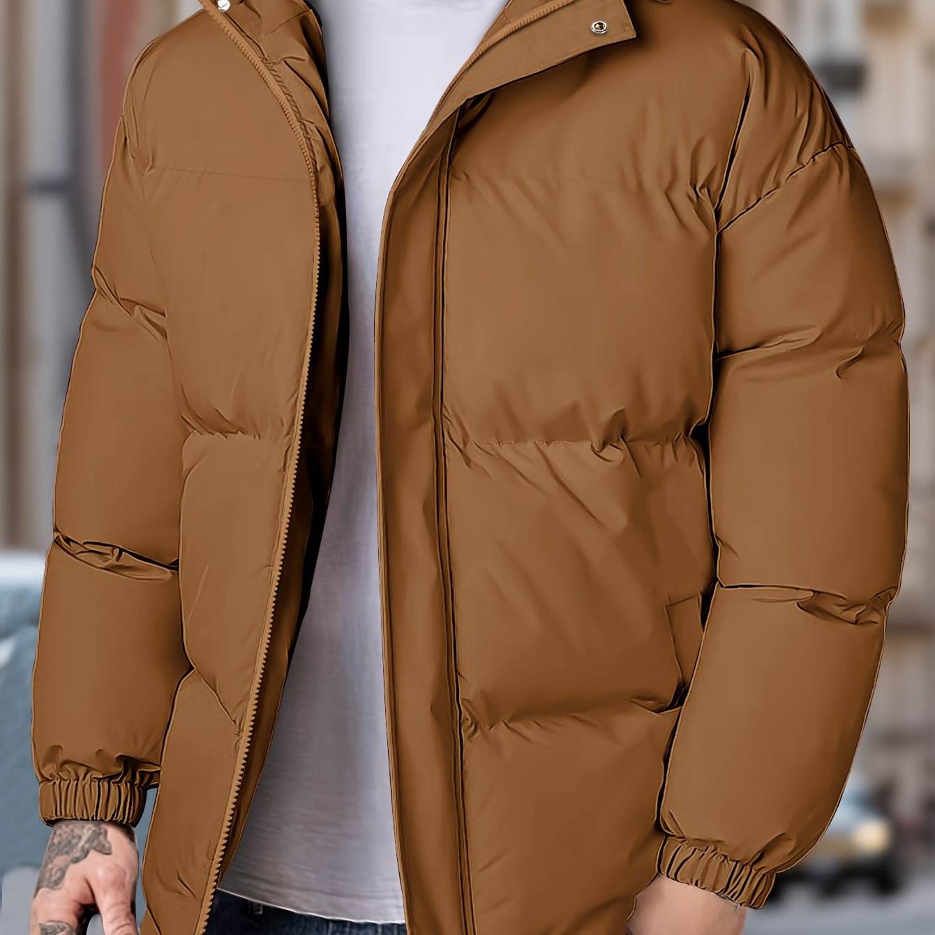 Lars | Warmes Winddichtes Herren-Winterjacke mit Kapuze