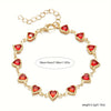 Sophie | Elegantes Rotes Herz-Charm-Armband
