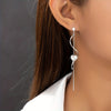 Emma | Schwarze Herz-Design Spiral-Dangle-Ohrringe