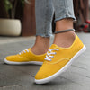 Lotte | Bequeme niedrige Canvas-Schnürschuhe