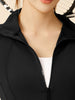 Eva | Gekürzte Sportjacke mit atmungsaktivem Material und Stehkragen