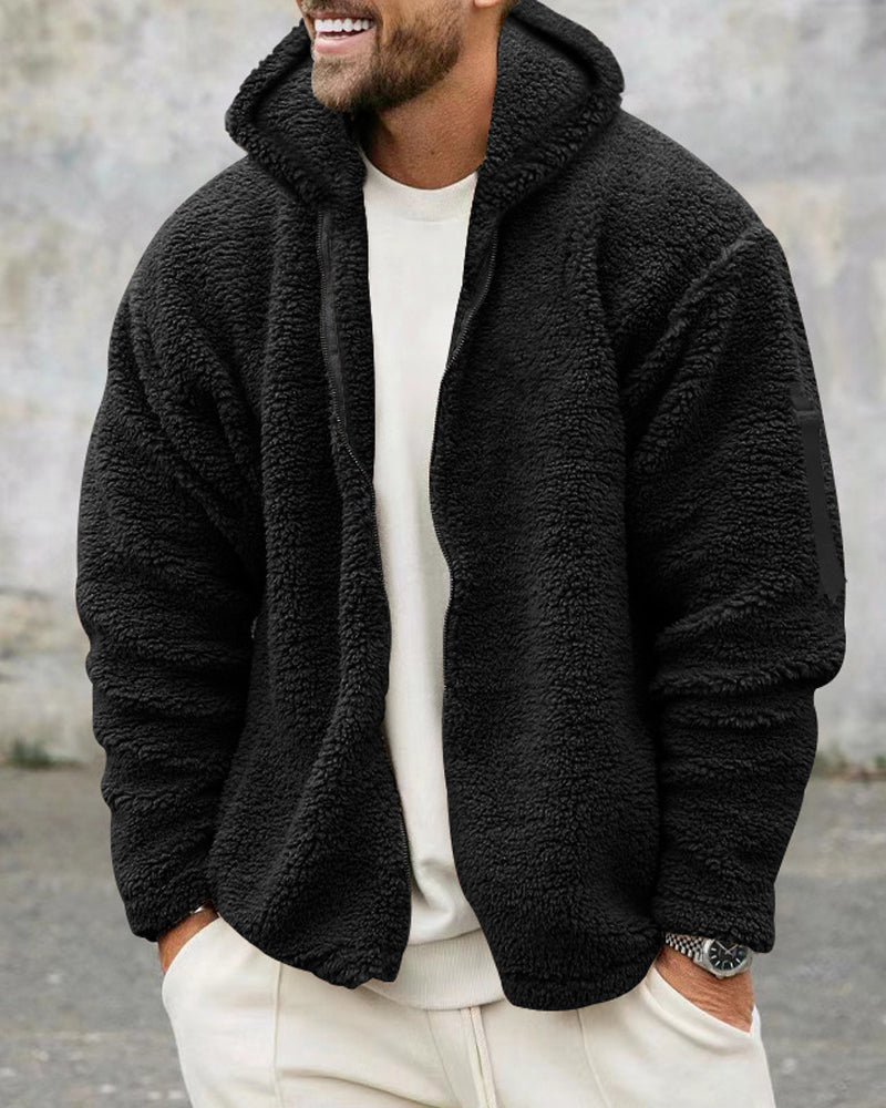 Kapuzenjacke mit Reißverschluss
